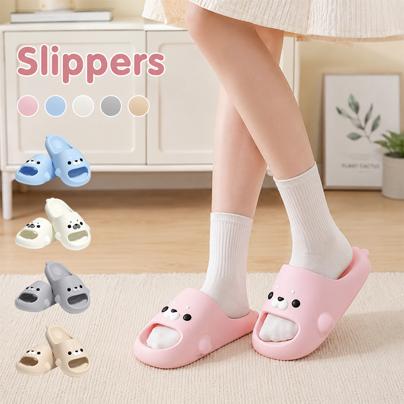 Home Bathroom Size - Seal Slippers Women Summer Soft Sole