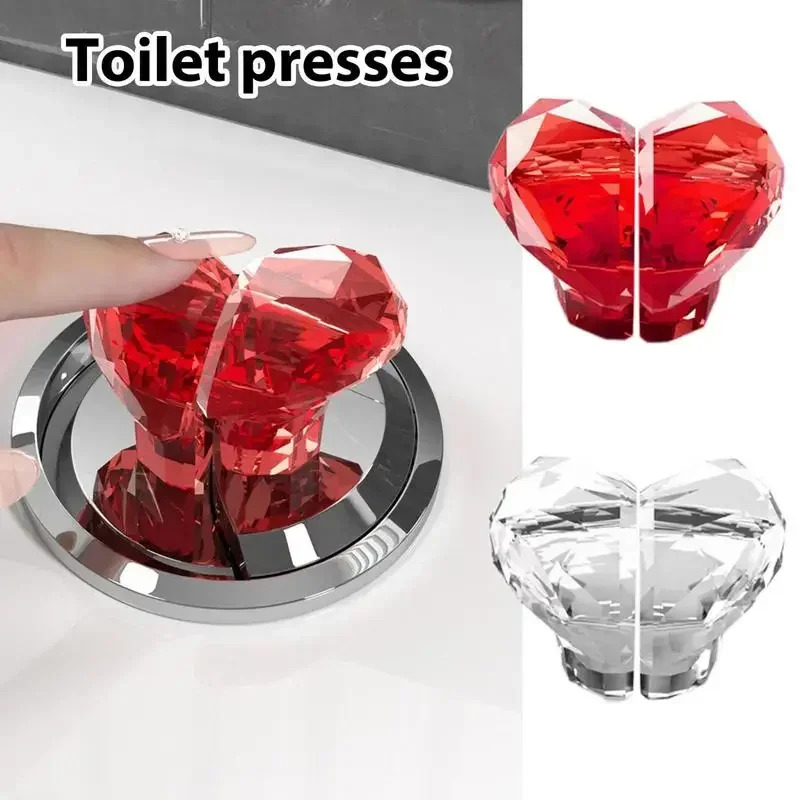 Home Depot Bathroom Vanities - Heart Shape Toilet Flush Button Love