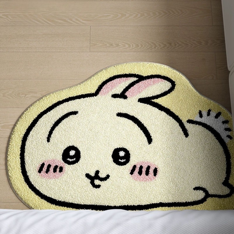 Home Center Bathroom Accessories - Chiikawa Cartoon Rug Anime Hachiware Usagi
