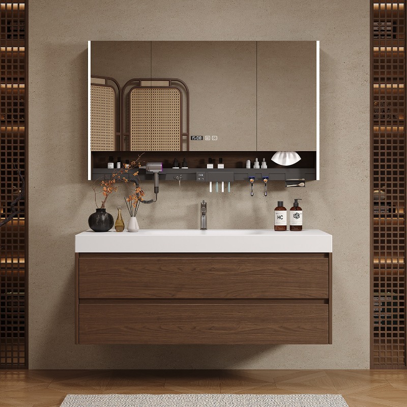 Home Bathroom Partition - Wooden Partitions Bathroom Cabinet Luxury Modern