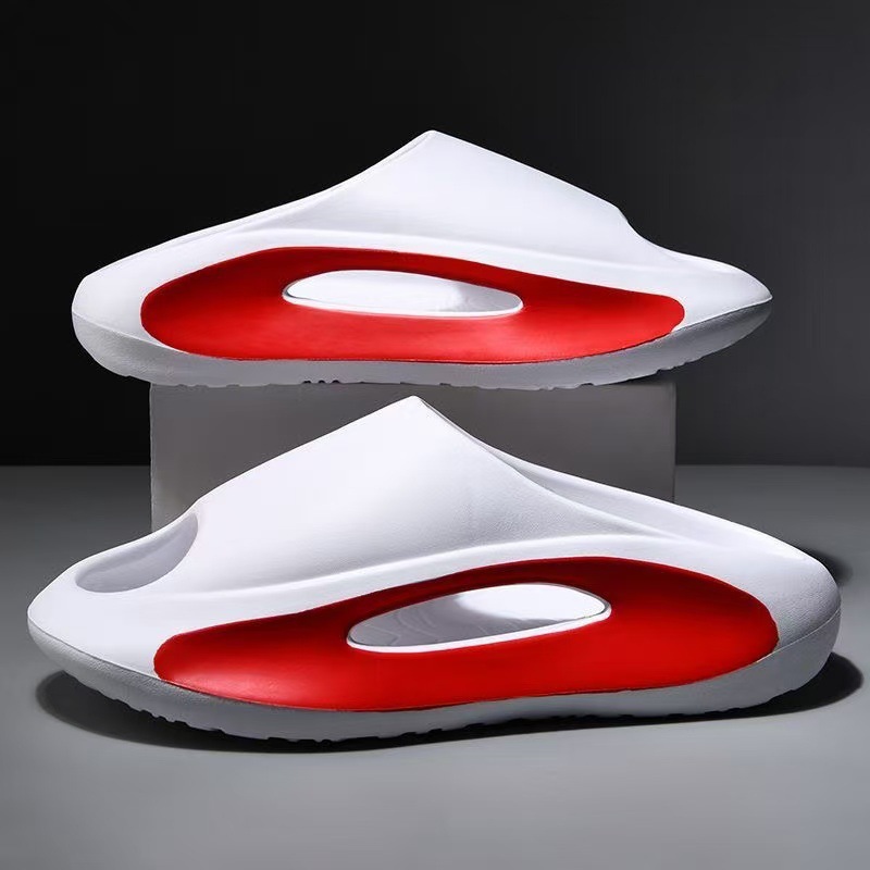 Home Bathroom Size - Unisex Couple Open Toe Slide Slippers