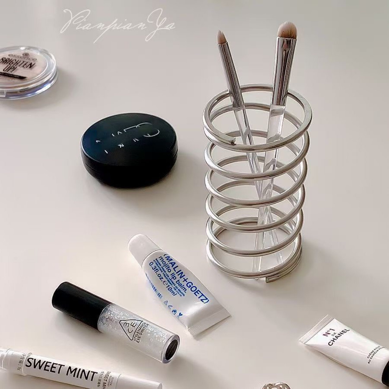 Home Center Bathroom Accessories - Stainless Steel Toothbrush Holder Metal Bathroom