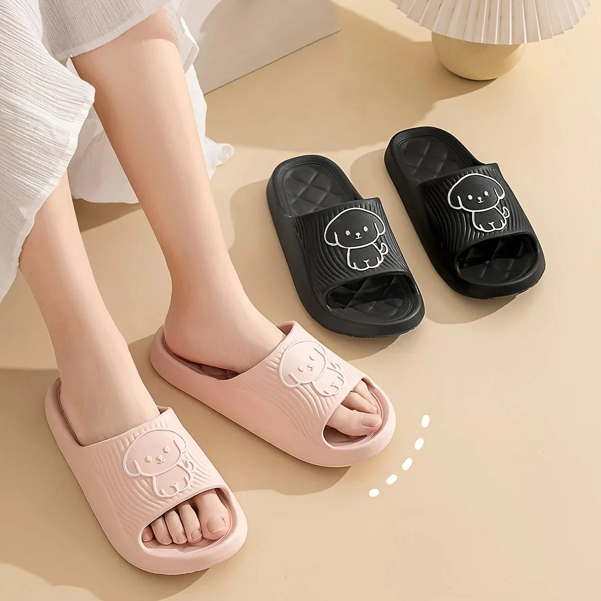 Cute Carton Slippers Bathroom  - Home Bathroom Size recension och pris