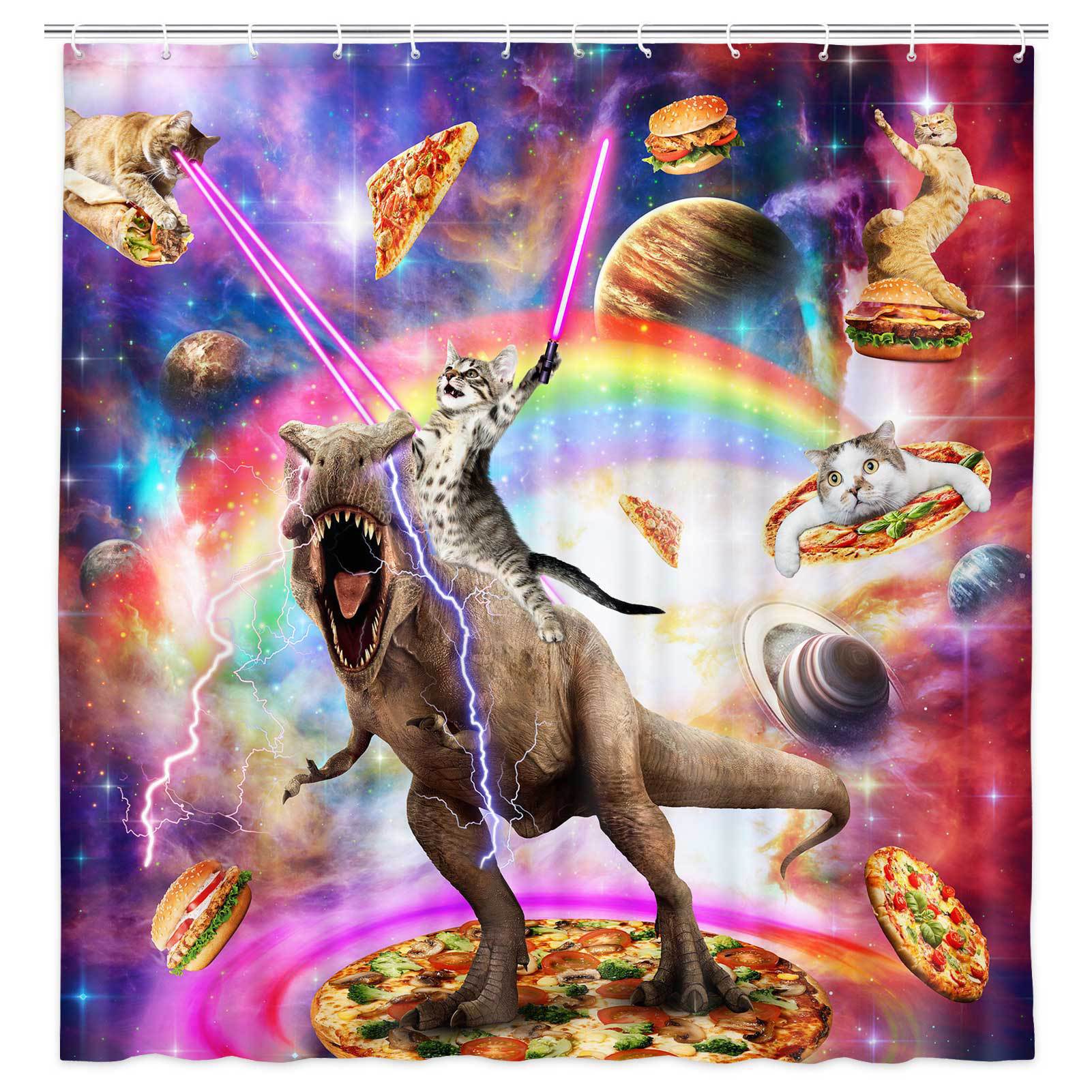 VIKAMA Shower Curtain Cat Funn - Home Bathroom Partition recension och pris