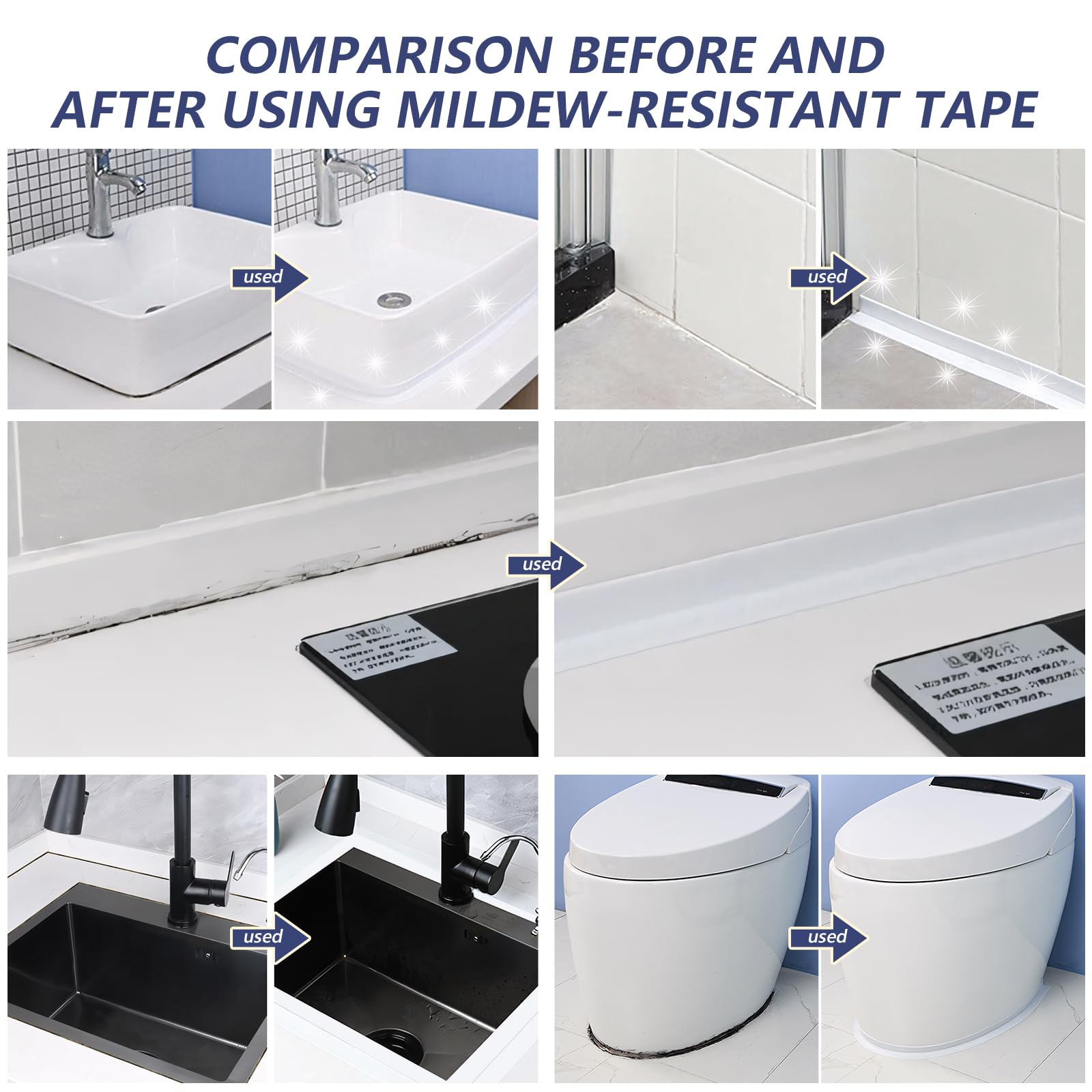 3.2m Waterproof Sealing Tape F - Home Bathroom Plumbing recension och pris