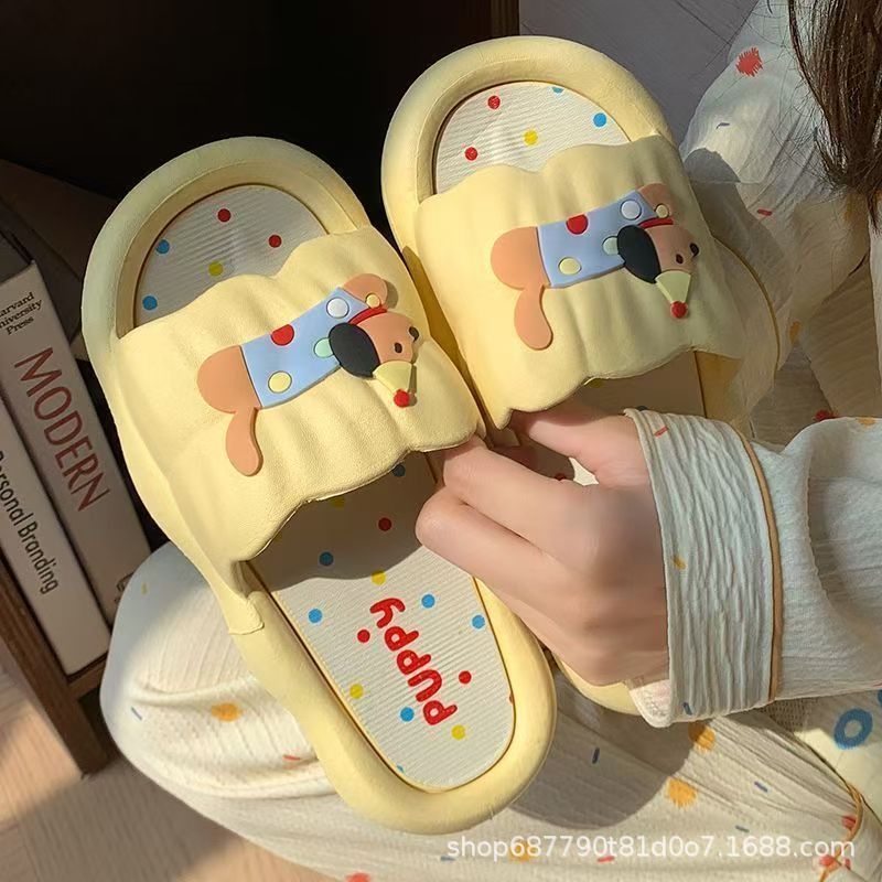 Cartoon Hot Dog Slippers for W - Home Bathroom Size recension och pris