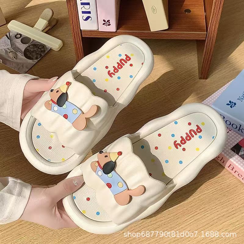 Cartoon Hot Dog Slippers for W - Home Bathroom Size recension och pris