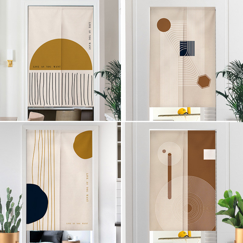 Wabi-sabi Style Door Curtain S - Home Bathroom Partition recension och pris