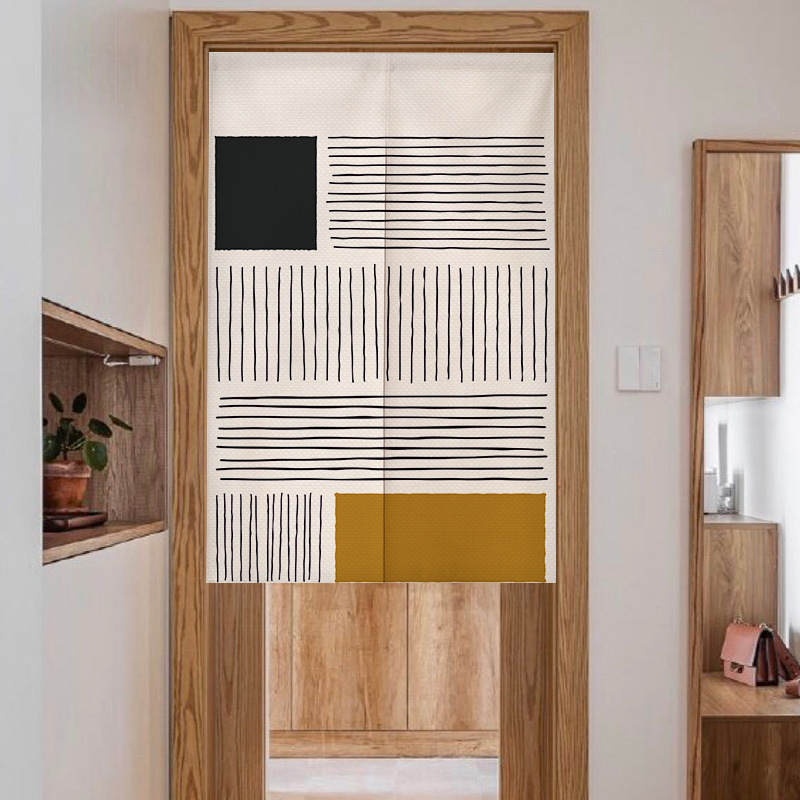 Wabi-sabi Style Door Curtain S - Home Bathroom Partition recension och pris