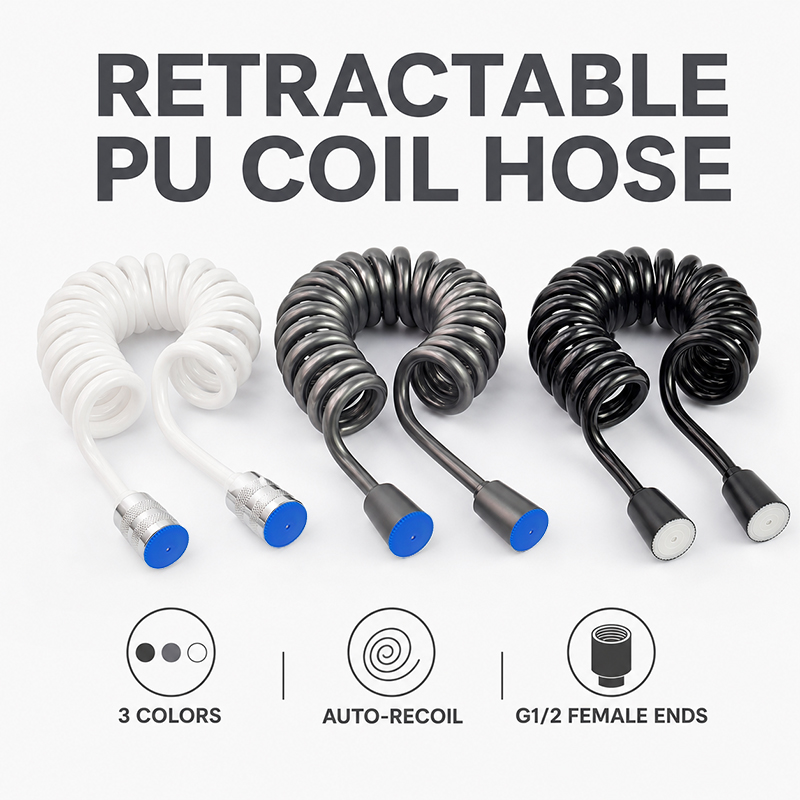 2m Coiled Spring Hose Retracta - Home Bathroom Plumbing recension och pris