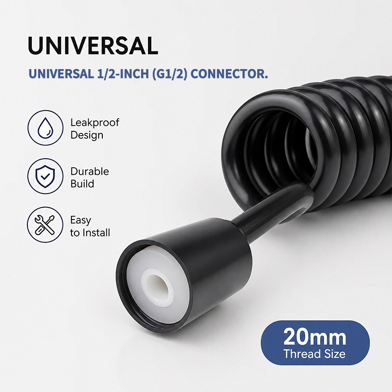 2m Coiled Spring Hose Retracta - Home Bathroom Plumbing recension och pris
