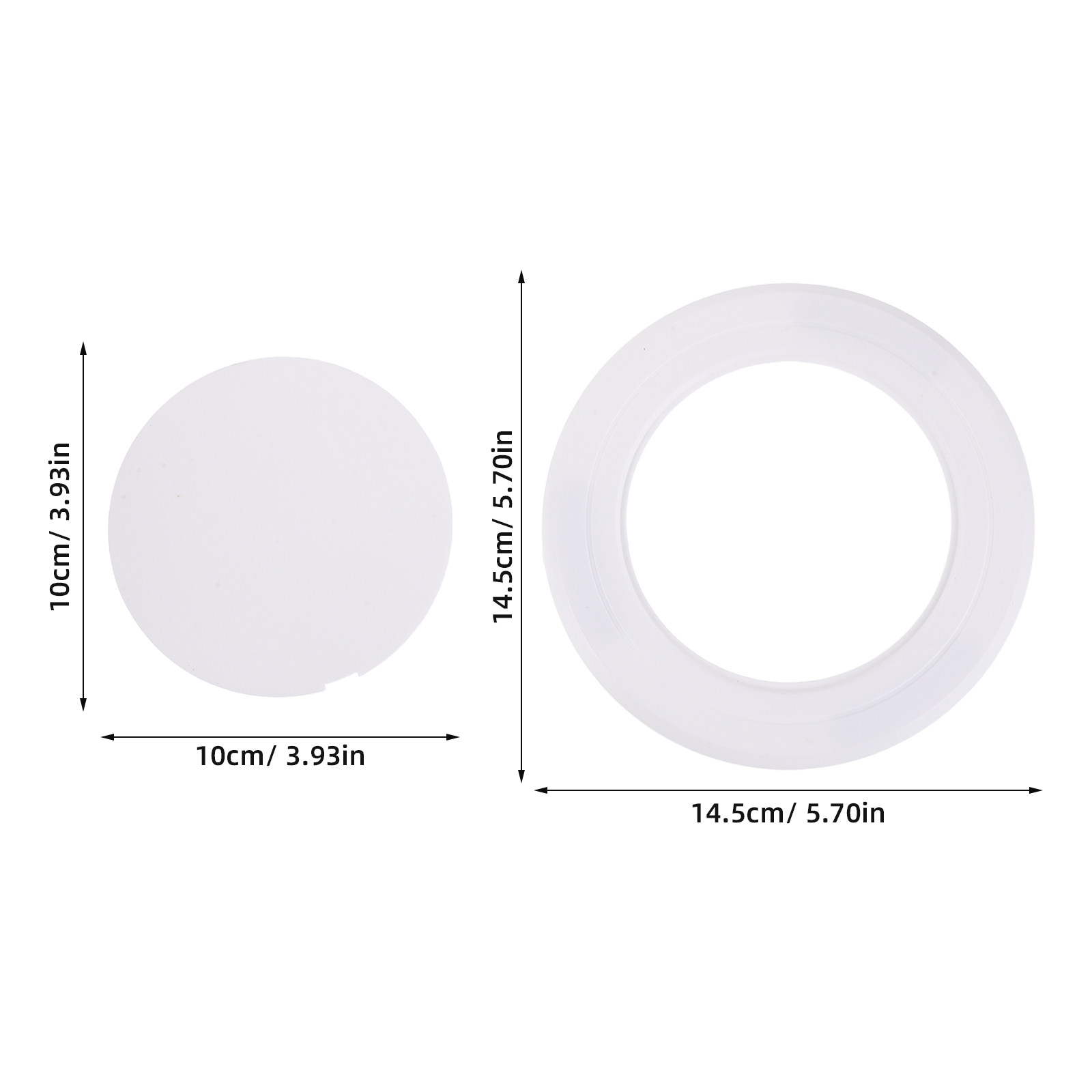 Adhesive Round Wall Plate Cove - Home Bathroom Plumbing recension och pris
