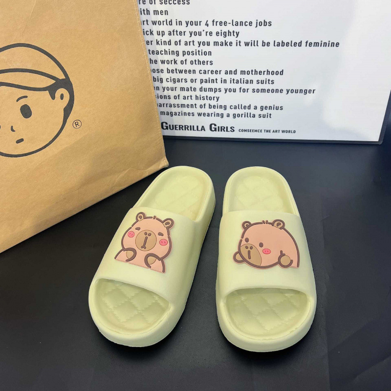 Women Slippers Cute Capybara H - Home Bathroom Size recension och pris