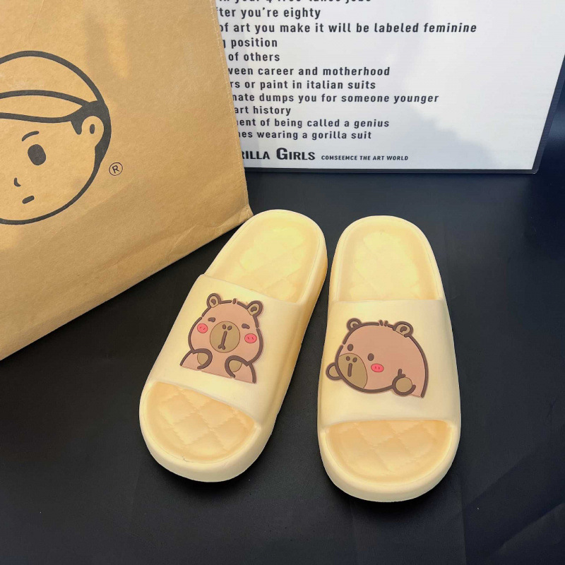 Women Slippers Cute Capybara H - Home Bathroom Size recension och pris