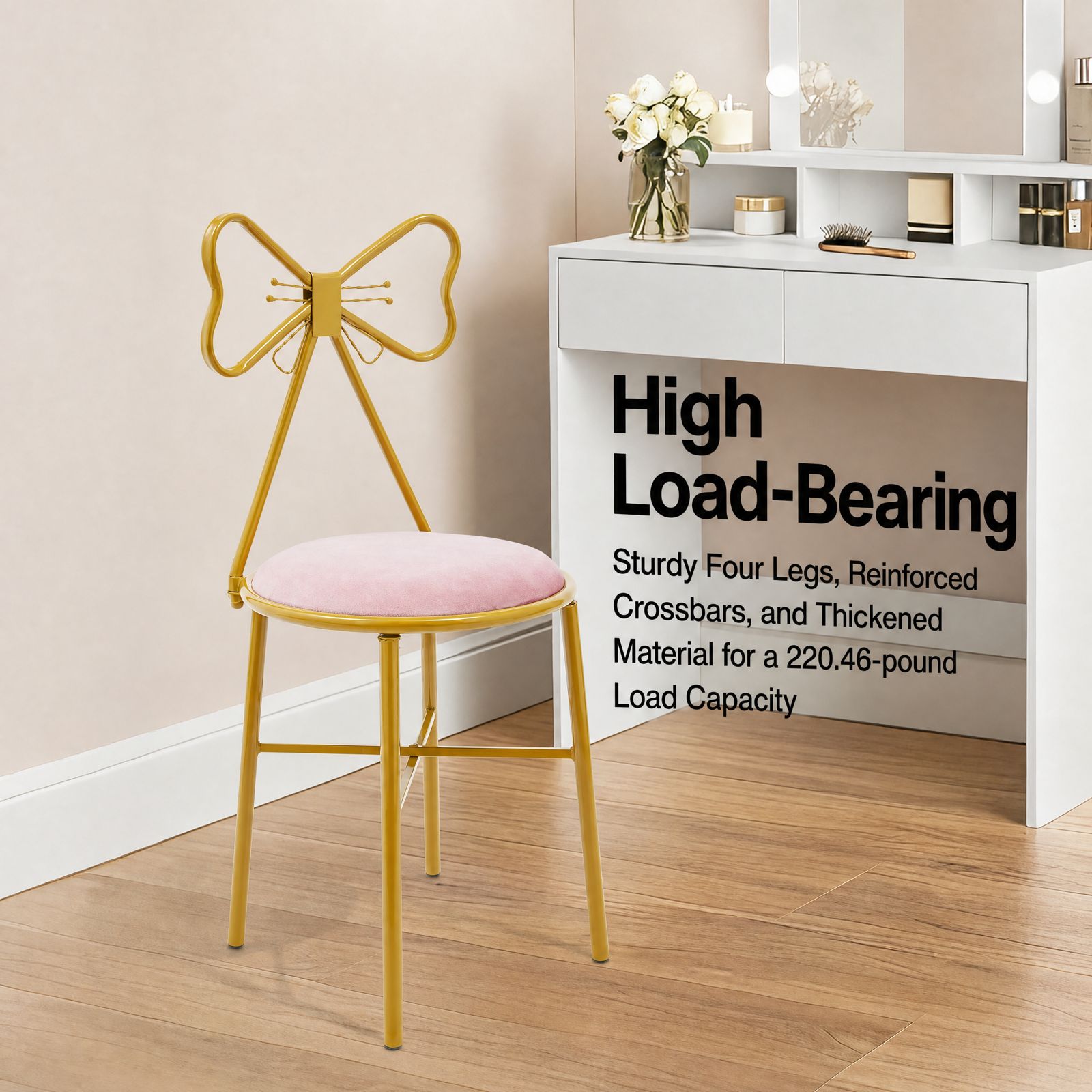 Pink Butterfly Backrest Vanity - Home Bathroom Vanity recension och pris