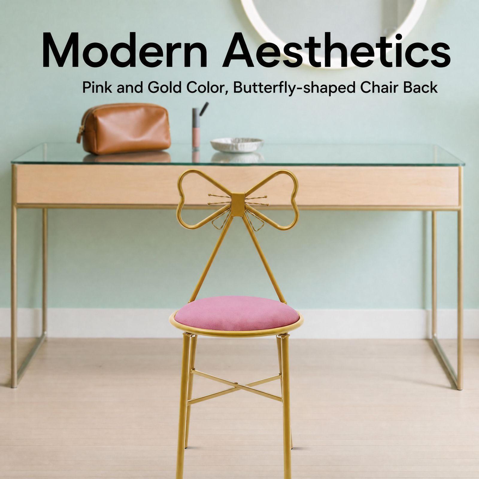 Pink Butterfly Backrest Vanity - Home Bathroom Vanity recension och pris