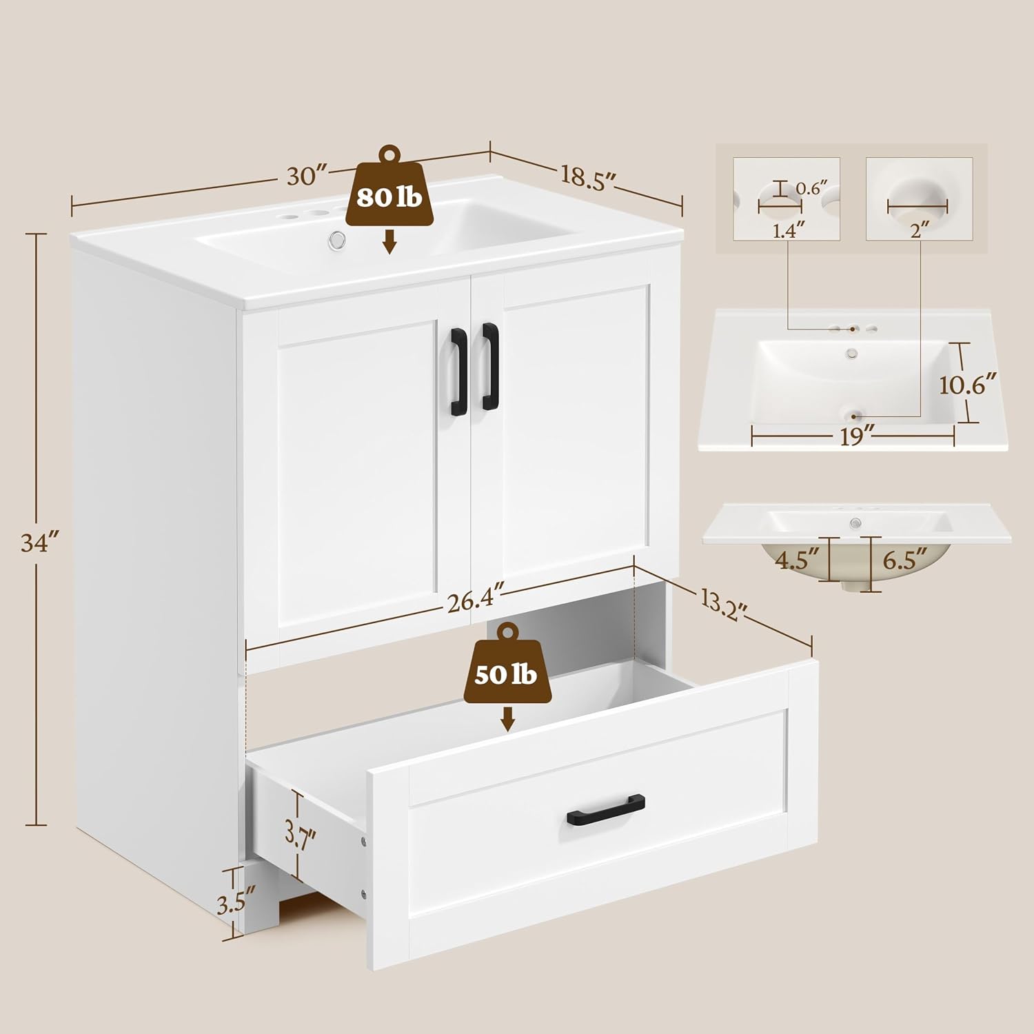 30 Inch Bathroom Vanity With C - Home Bathroom Vanity recension och pris