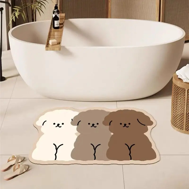 VIKAMA cute dog shaped bathroo - Zara Home Bathroom Rug recension och pris