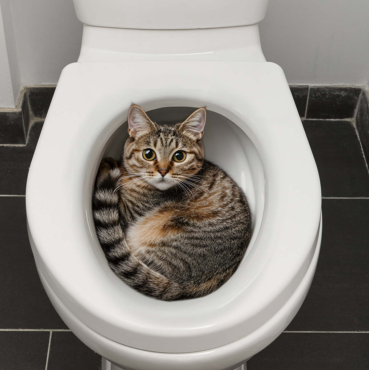 3D Funny Cat Toilet Sticker Ba - Home Center Bathroom Accessories recension och pris