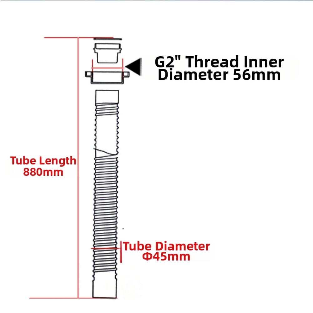 Kitchen Sink Drain Pipe 45mm D - Home Bathroom Plumbing recension och pris