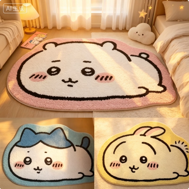 -Chiikawa Cartoon Rug Anime Ha - Home Center Bathroom Accessories recension och pris