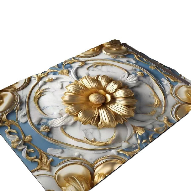 VIKAMA Light Luxury Lotus Bath - Zara Home Bathroom Rug recension och pris