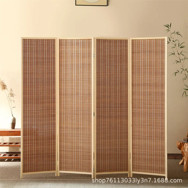 Bamboo Folding Screen Room Div - Home Bathroom Partition recension och pris